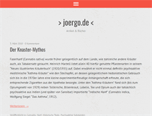 Tablet Screenshot of joergo.de